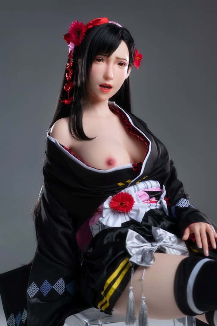 Tifa 165cm F-cup Anime Silicone Sex Doll Review: Game Lady Doll with ROS Head